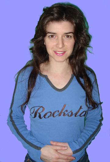 photo of Catherine Taormina in Rockstar shirt