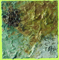 caribbean sea gold painting