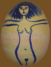 Easter Egg Woman Side