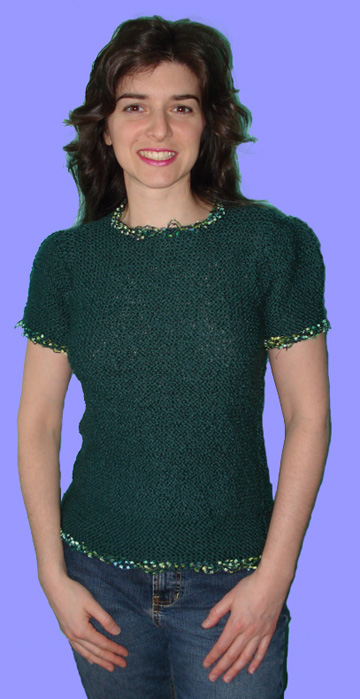 photo of Catherine Taormina hand knit evening sweater