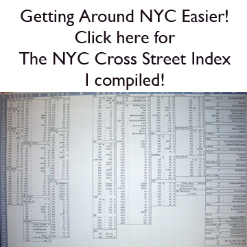 Click Here For The NYC Cross Street Index I Compiled