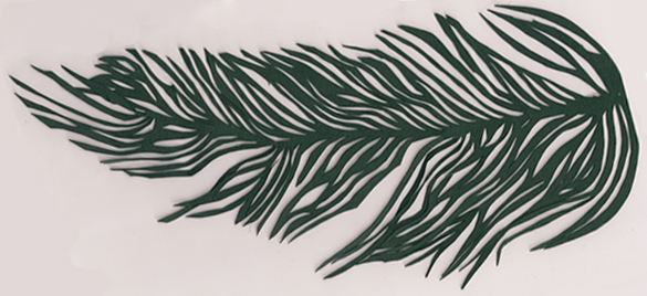 pine tree paper cut