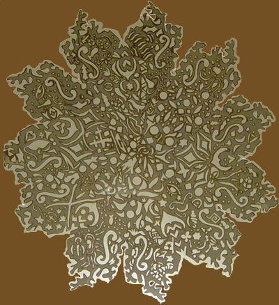 Snowflake Asymetrical Paper Cutting