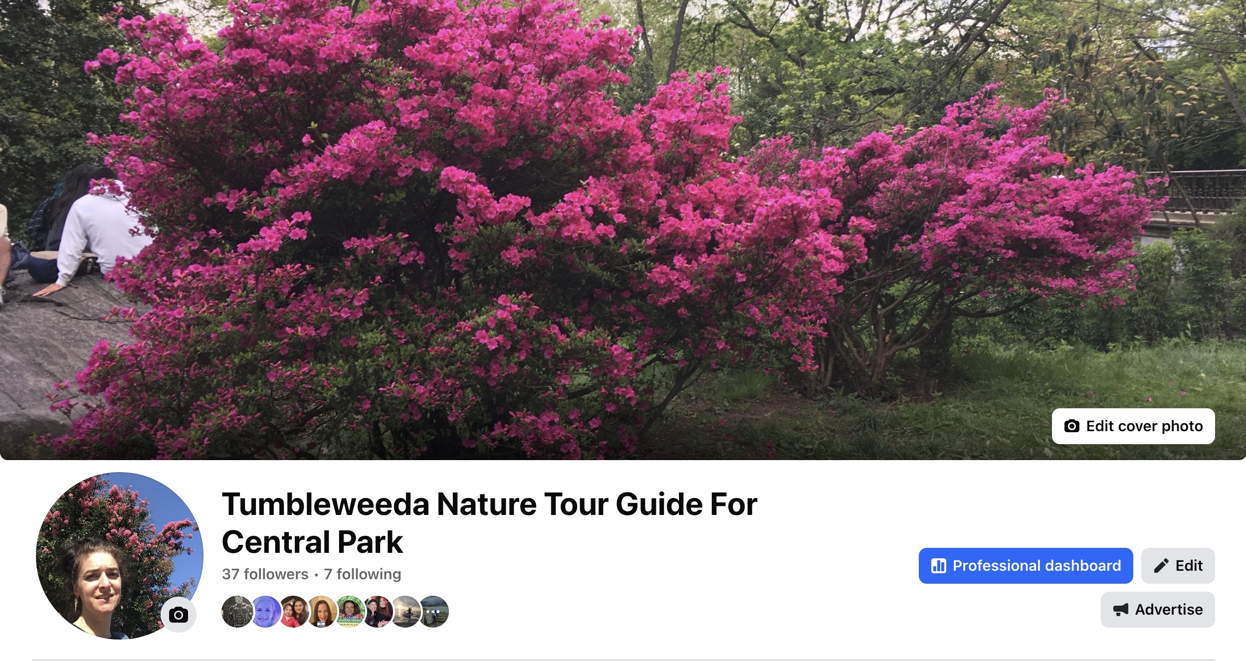 Facebook Fanpage Tumbleweeda Nature Tour Guide for Central Park